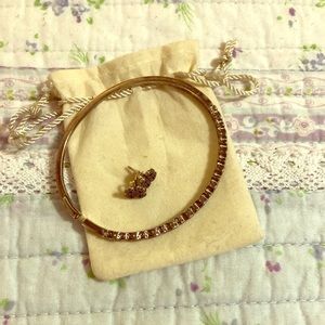 Pandora bracelet and earrings set